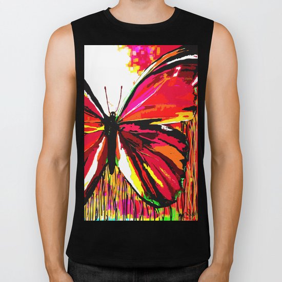 Butterfly Biker Tank