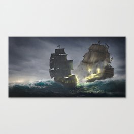 Pirates! (The battle) Canvas Print
