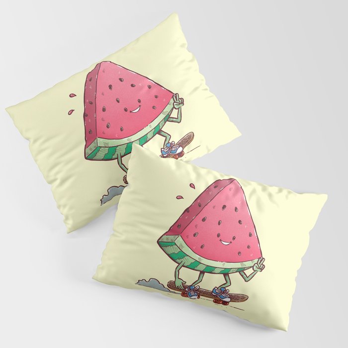 Watermelon Slice Skater Pillow Sham
