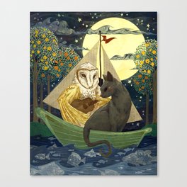 The Owl and the Pussycat Canvas Print