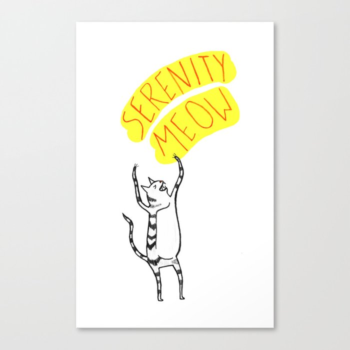 Serenity Meow Canvas Print