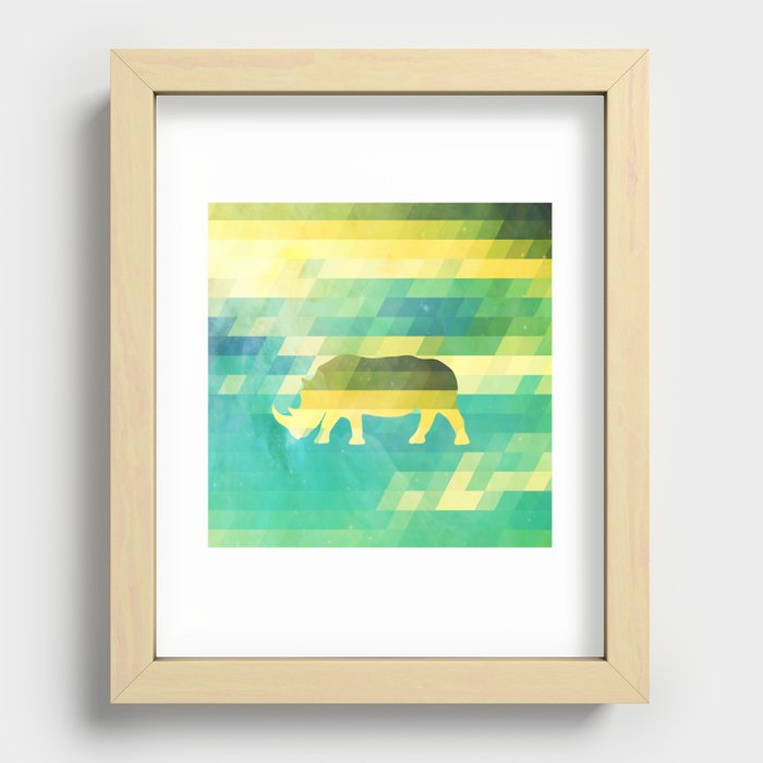 Orion Rhino Recessed Framed Print