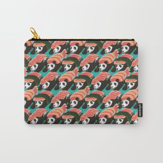 Sushi Panda Pattern Carry-All Pouch