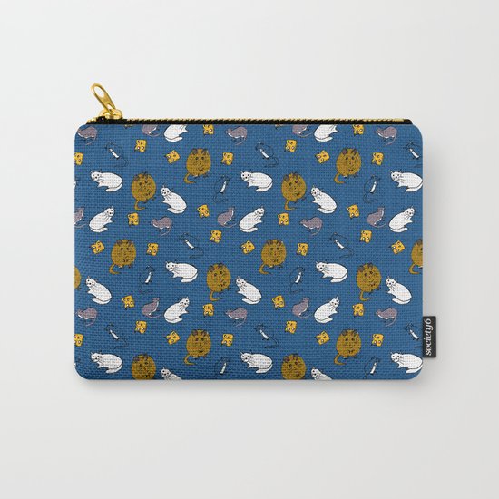 Mouse and Cat and Cheese Carry-All Pouch