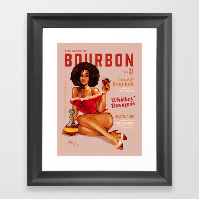 The Babes Of Bourbon Vol. 8: Whiskey Business Framed Art Print