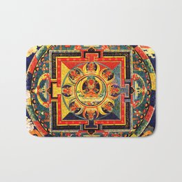Mandala Buddhist 4 Bath Mat | Mandala, Krishna, Graphicdesign, Wisdom, Bodhisattva, Hindu, Deities, Yantra, Napal, Goddess 