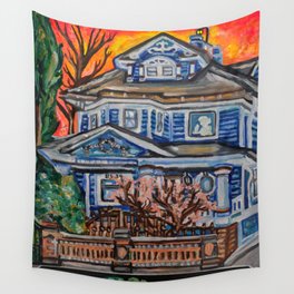 Writer's Home Grows in Woodhaven Wall Tapestry