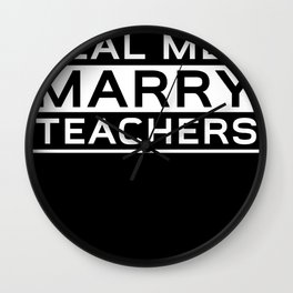 teacher teacher student husband Wall Clock