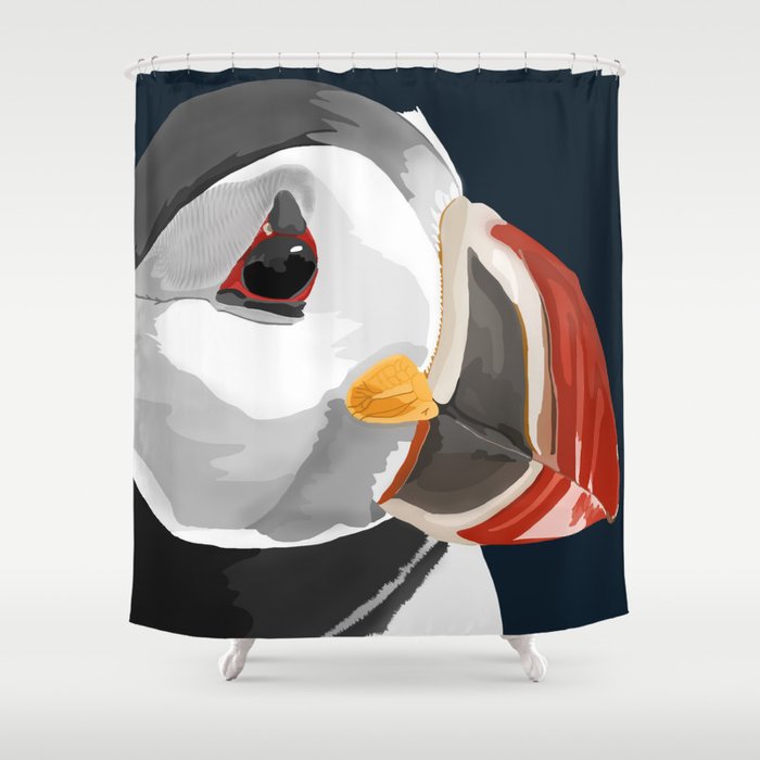 Pablo the Puffin Shower Curtain