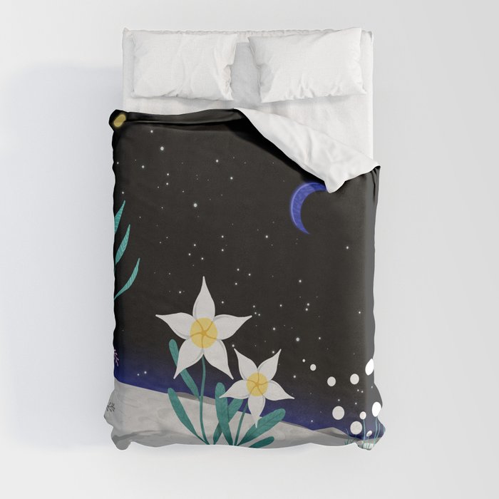 Fly Me To The Moon Duvet Cover