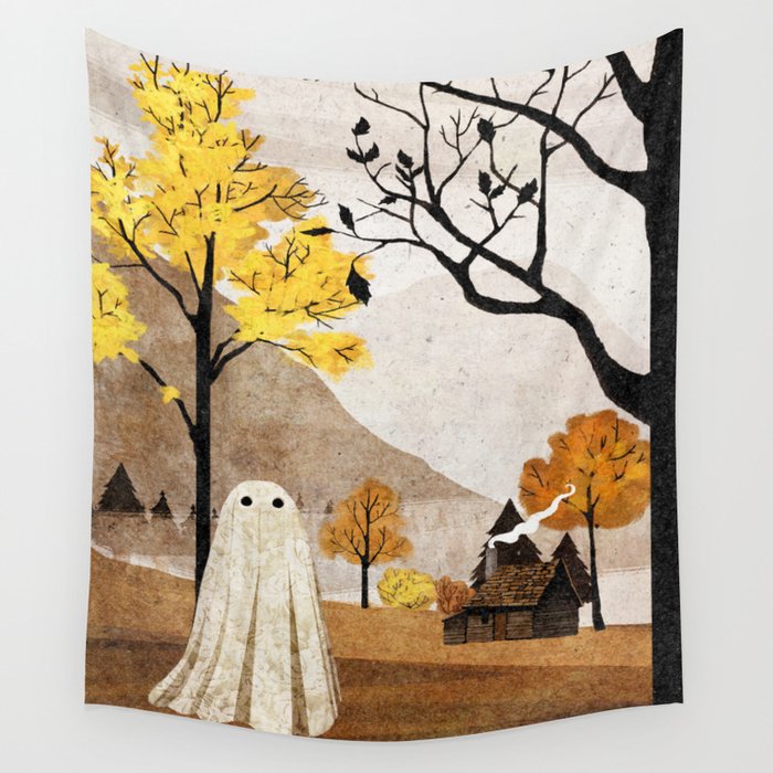 Walter in Autumn Wall Tapestry