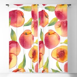 peache fruit pattern Blackout Curtain