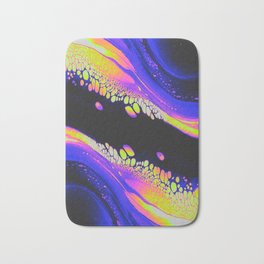 CEASELESS REMORSE Bath Mat | Space, Digital, Holographic, Illustration, Iridescent, Oil, Trippy, Acrylic, Texture, Ink 