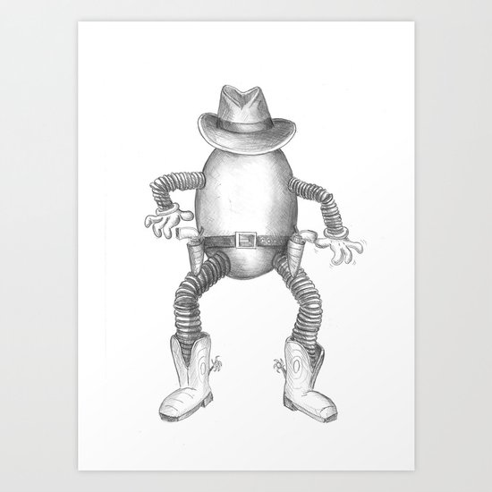 Quick draw McEgg Art Print