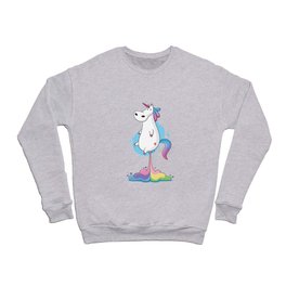 Unicorn Farting Rainbow Crewneck Sweatshirt