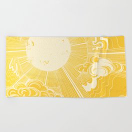 Solar Flare Beach Towel