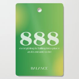 Gradient Angel Numbers: 888 Balance  Cutting Board