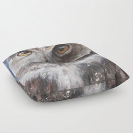The Owl - "Watch-me!" - Animal - by LiliFlore Floor Pillow
