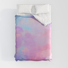 DREAMER Aesthetic Pink Clouds Duvet Cover