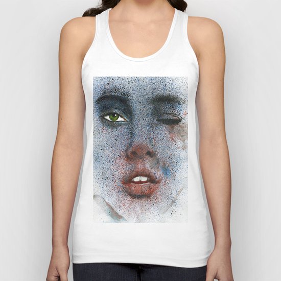 Space girl Unisex Tank Top