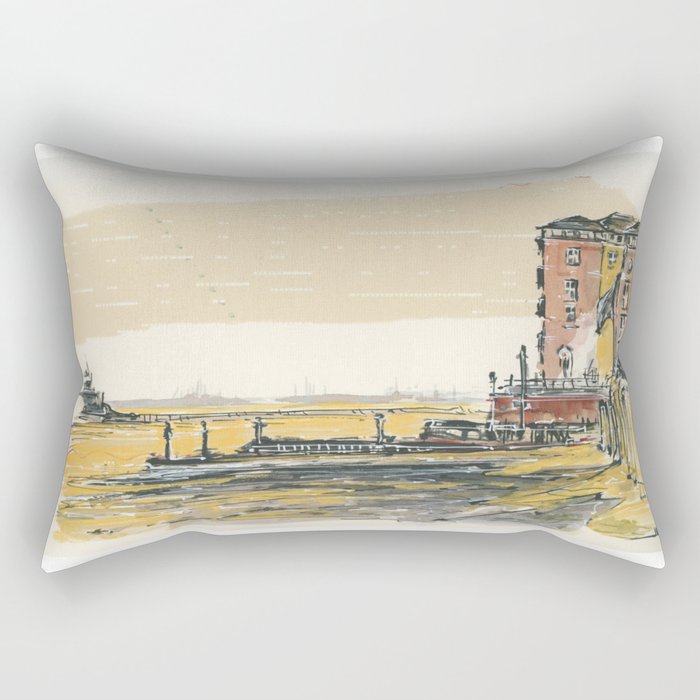Southampton Marina Rectangular Pillow