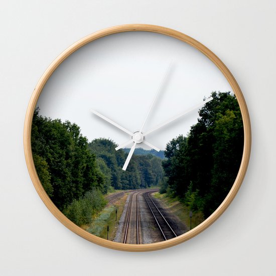 Tracks Wall Clock