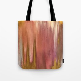 Blush with Gold Abstract Tote Bag
