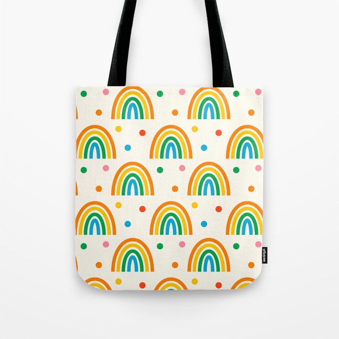 Primary Rainbow Tote Bag