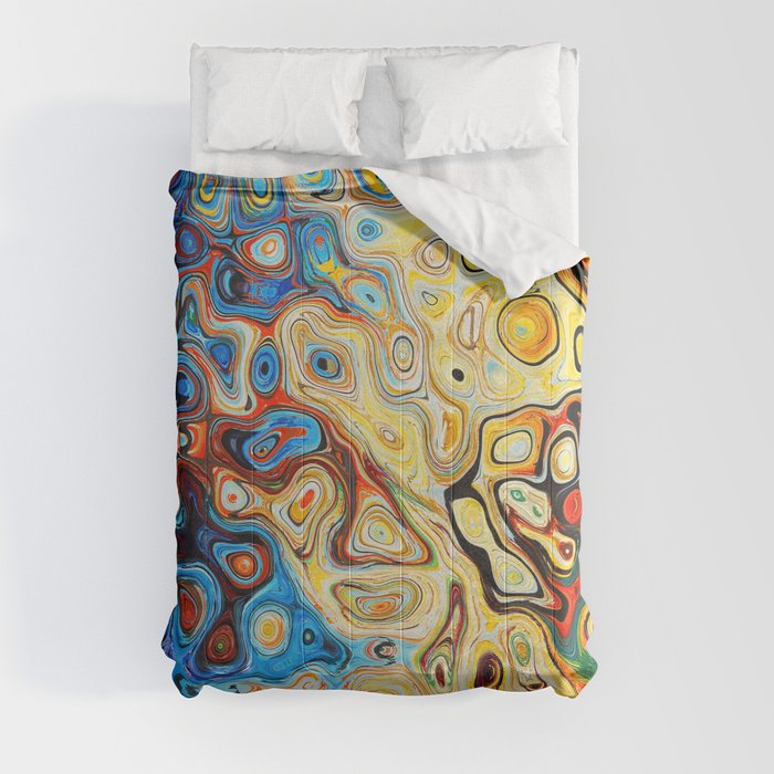 Ilustración de Colores abstractos  Comforter