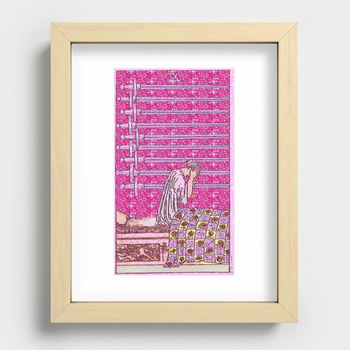 9 of Swords Recessed Framed Print