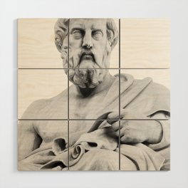 Plato Marble Statue #1 #wall #art #society6 Wood Wall Art
