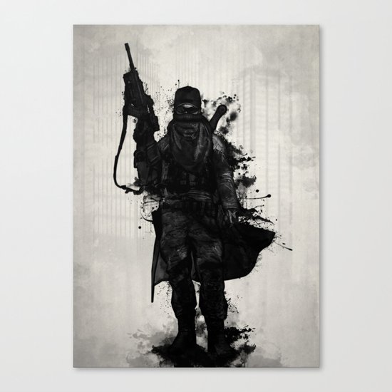 Post Apocalyptic Warrior Canvas Print