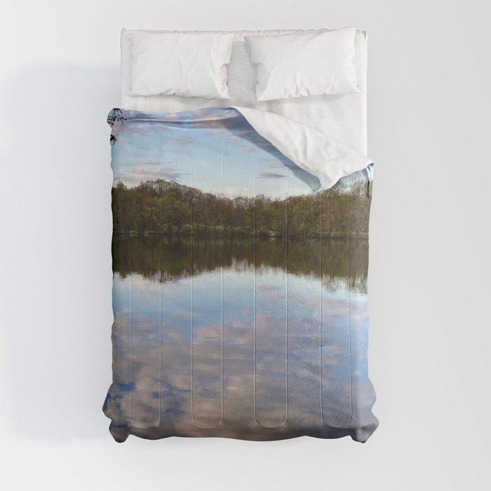 Clouds on the Lake and Sky Comforter