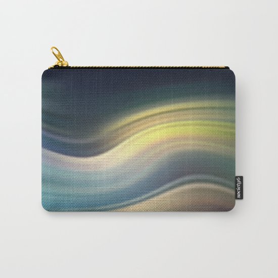 Moonlight Sonata. Abstract modern wavy flowing silk, satin, smooth Carry-All Pouch