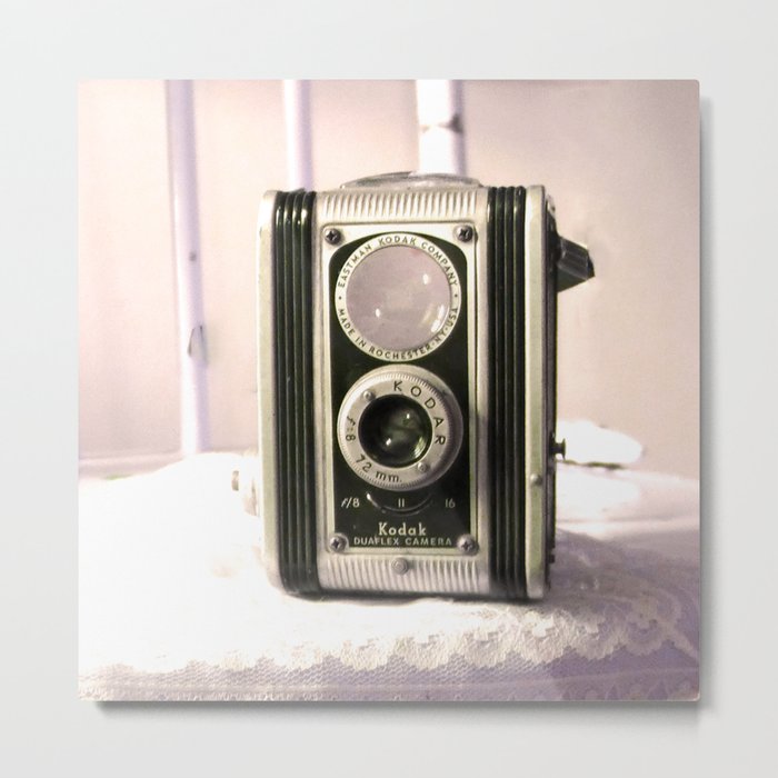 Sitting Pretty - Vintage Box Camera Metal Print
