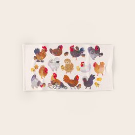 Chicken Hand Bath Towels For Any Bathroom Decor Society6