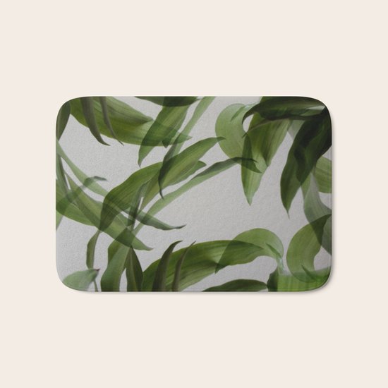 Tropical leaves Bath Mat