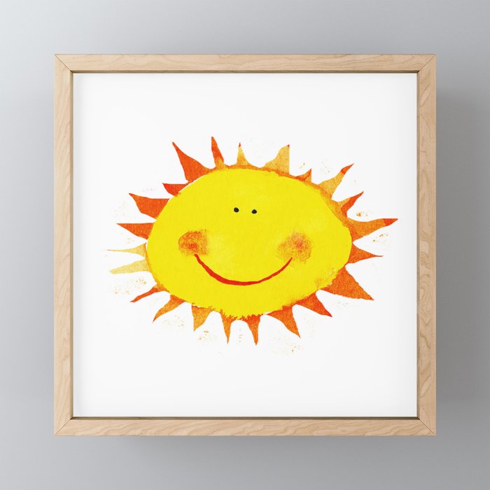 Good day sunshine Framed Mini Art Print