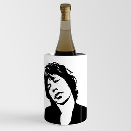 BEAUTIFUL CHRISTMAS GIFTS OF Sir Michael Philip "Mick" JaggerBlack White Face, Music, Art Wine Chiller