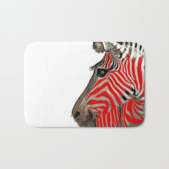 Zebra Bath Mat