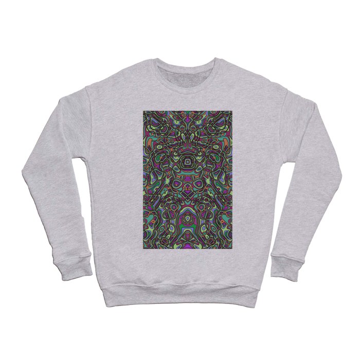 Hippie colorful ethnic wave Crewneck Sweatshirt
