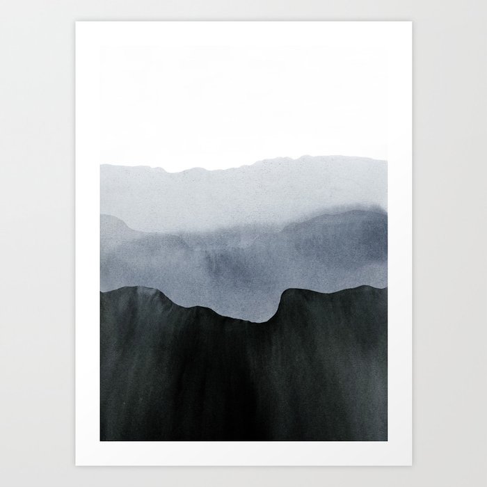 mountain horizon 2 Art Print
