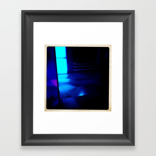 Blue Ship Framed Art Print