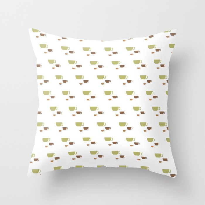 CUP PATTERN Throw Pillow
