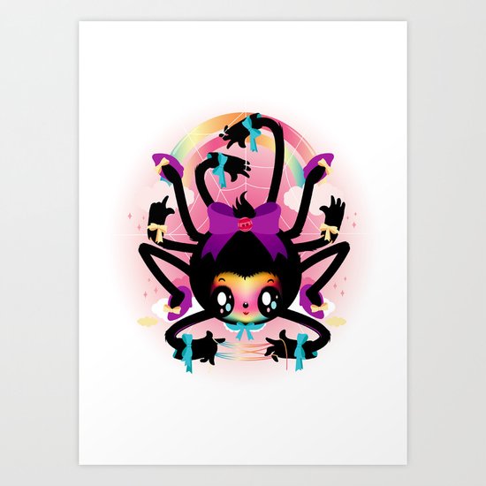 Crafty spider Art Print