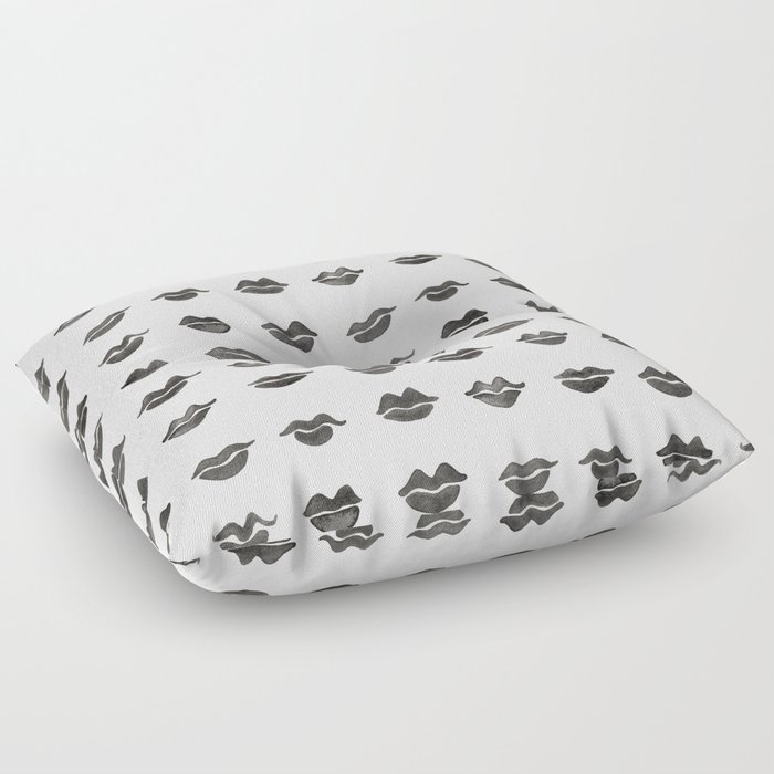 Kiss Collection – Black Ink Floor Pillow