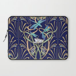 Art Nouveau Dragonflies | Navy Laptop Sleeve
