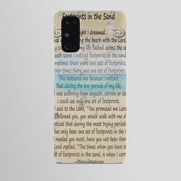 Footprints In The Sand Android Case