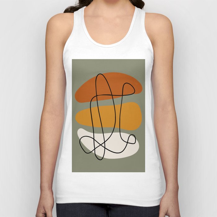 Abstract Shapes and Lines Tank Top