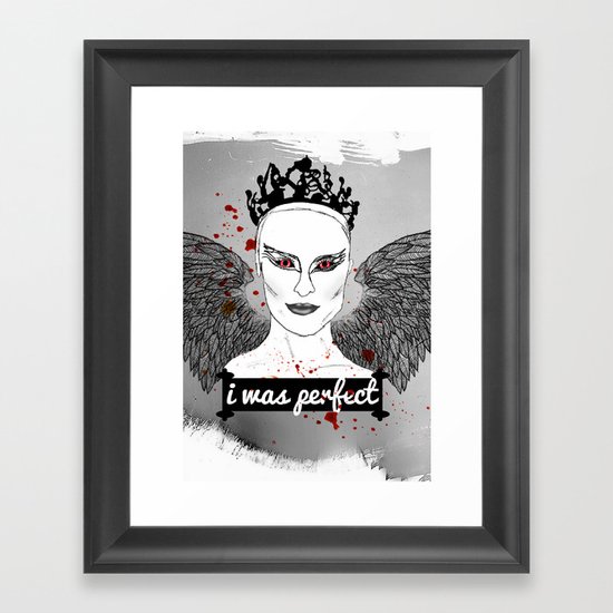 Black Swan Framed Art Print